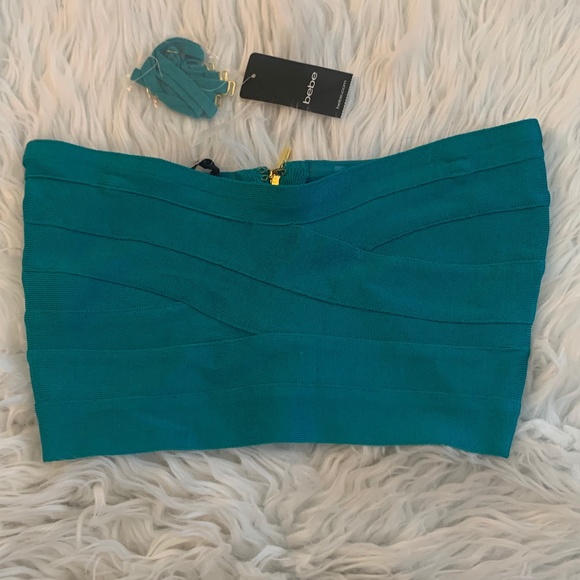 Bebe Criss Cross tube/bandeau op - Picture 1 of 5